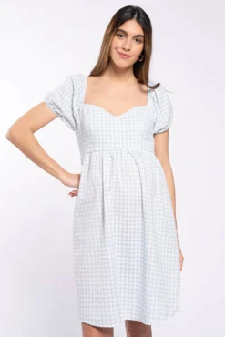 Vestido premamá cuadros vichi