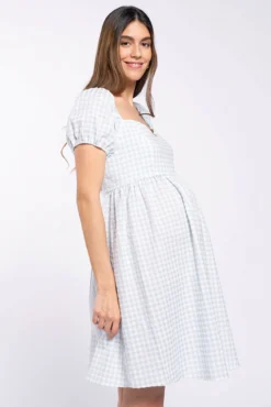 Vestido premamá cuadros vichi