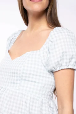 Vestido premamá cuadros vichi