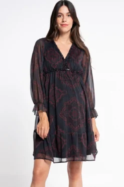 Vestido premamá estampado boho