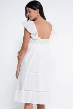 Vestido premamá romántico con lactancia