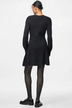 Vestido punto corto puños