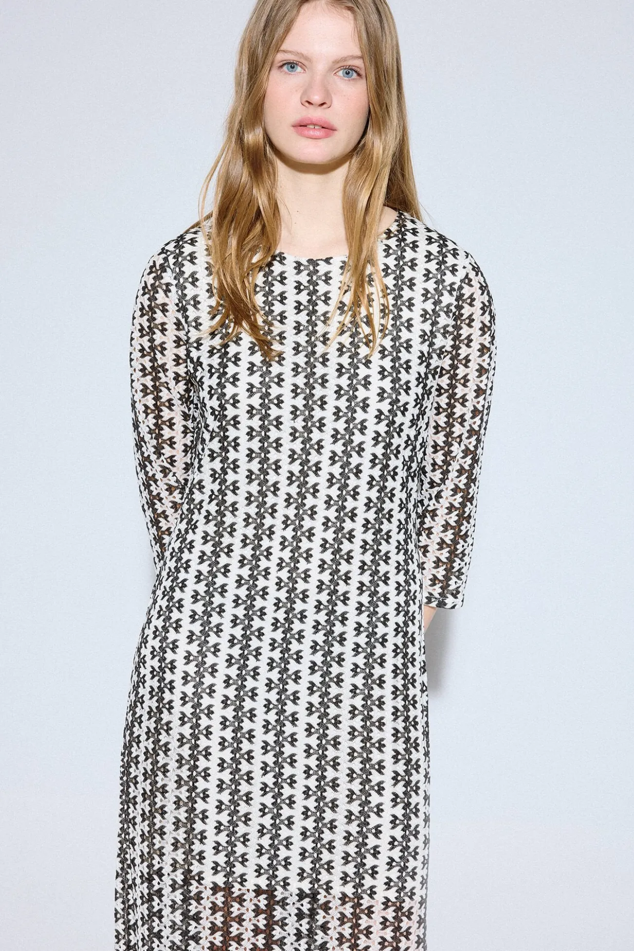 Vestido rayas bicolor