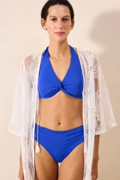 Vestido tipo kimono blanco