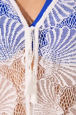 Vestido tipo kimono blanco