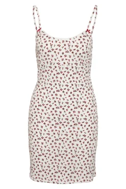 Vestido Tirantes Ajustado con Detalles Lazos