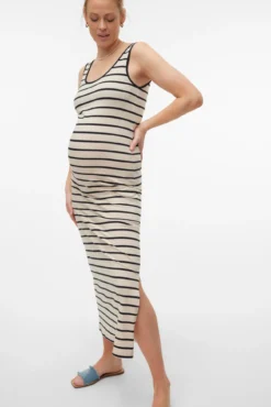 Vestido tirantes algodón maternity
