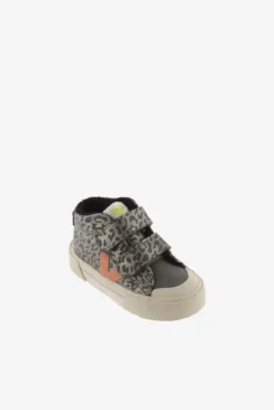 Zapatillas altas de niña animal print