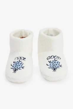 Zapatillas bordadas con eslogan Feel Good