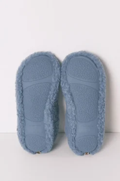 Zapatillas casa borreguito azul