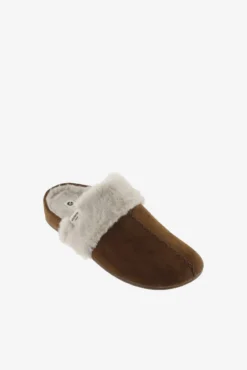 Zapatillas de casa de efecto ante