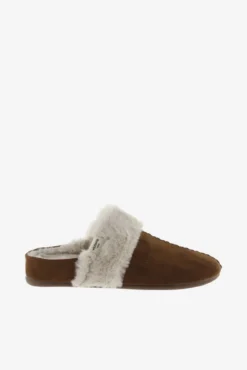 Zapatillas de casa de efecto ante