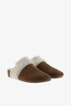 Zapatillas de casa de efecto ante